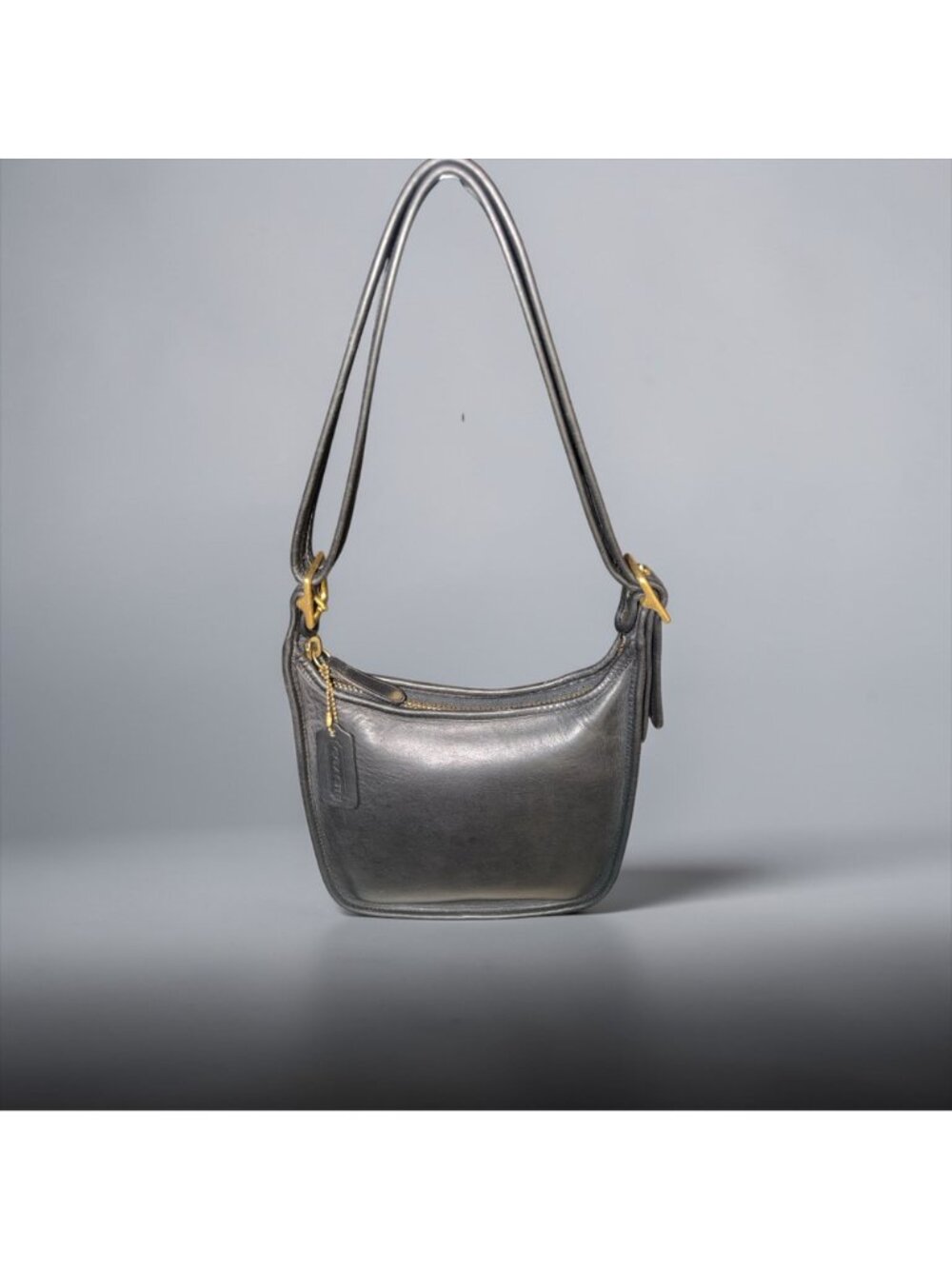 VTG Coach Janice Legacy Bag 9950 Black Leather Brass Convertible Y2K Costa Rica - Picture 3 of 10